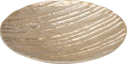 PTMD Victor Rond Dienblad - H3 x Ø23,5 cm - Aluminium - Champagne