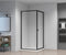 Atlantic Roan - Douchecabine 90x90x190cm - Draaideur met zijwand - Mat zwart