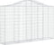 vidaXL - Schanskorven - 11 - st - gewelfd - 200x30x120/140 - cm - ijzer