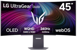 LG UltraGear OLED 45GX90SA-B - Monitor - 45" Wide Quad HD 3440x1440 240Hz - Zwart