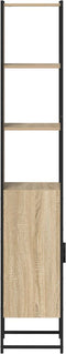 vidaXL - Badkamerkast - Sonoma - Eik - 33x33x185,5 - cm - Hout