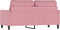 vidaXL - Tweezitsbank - 140 - cm - fluweel - roze
