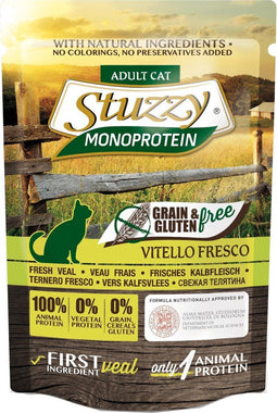 Stuzzy - Kattenvoer - Kalf - Graan vrij - Volledig Natvoer - 16 x 85 gram