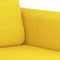 vidaXL - Tweezitsbank - 120 - cm - stof - lichtgeel