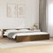 vidaXL - Bedframe - massief - hout - honingbruin - 200x200 - cm