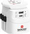 Skross - World Travel Adapter with Ground Plugs (no Swiss & Italy) + 1 USB + 1 Type C Slot + World Top Input