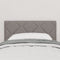 vidaXL - Hoofdbord - met - Diamantblok - Design - Taupe - 80 - cm - Stof