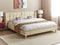 SENLIS - Tweepersoonsbed - Beige - 180 x 200 cm - Fluweel