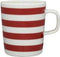 MARIMEKKO TASARAITA MOK 25CL ROOD