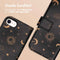 iMoshion Hoesje Geschikt voor iPhone SE (2022) / SE (2020) / 8 / 7 / 6s / 6 Hoesje Met Pasjeshouder - iMoshion Design Bookcase smartphone - Zwart / Sky Black