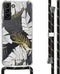 iMoshion Hoesje Geschikt voor Samsung Galaxy S21 Plus Hoesje Met Koord - iMoshion Design Hoesje met Koord - Wit / Zwart / Transparant / Goud / Glamour Botanic