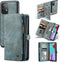 Caseme - vintage 2 in 1 portemonnee hoes - Geschikt voor Samsung Galaxy A52 / A52s - Blauw
