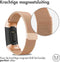 iMoshion Bandje Geschikt voor Fitbit Charge 3 / 4 Maat M - iMoshion Milanees magnetische band - Rosé Goud