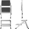 ProPlus Vouwbaar opstapje - 2 treden - antislip - metaal - 59,5 x 39 x 49 cm