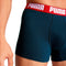 PUMA BASIC BOXER - Boxershorts Katoen Stretch - Donker Blauw / Grijs (2 stuks)