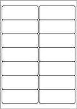 A4 etiketten 99,1 x 38,1 mm wit (100 vel)