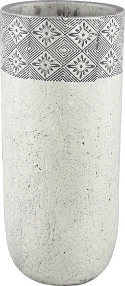 PTMD Rudy wit keramiek pot hoog maat in cm: 29 x 29 x 64