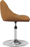 vidaXL - Eetkamerstoelen - draaibaar - 2 - st - fluweel - bruin
