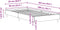 vidaXL - Bedframe - 90x200 - cm - Zwart - Eiken - Geengineerd - Hout