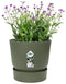 Elho Greenville Rond 40 - Grote Bloempot met Waterreservoir - 100% Gerecycled Plastic - Ø 39 x H 36.8 cm - Blad groen