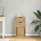 vidaXL - Bijzetkast - met - lades - 40x24x79 - cm - massief - grenenhout