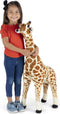 Melissa & Doug Knuffelgiraf Baby 85 Cm Pluche Beige/bruin