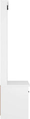 vidaXL - Halboom - SANDENS - wit - 87x40x159,5 - cm - massief - grenenhout