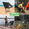 Travelhawk Campingstoel - Strandstoel - Strandstoel Opvouwbaar - Visstoel - Vouwstoel - Opvouwbaar - Inklapbaar - Lichtgewicht - Zwart