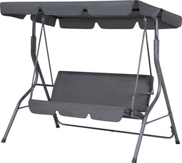 Beliani CHAPLIN - Schommelbank - Grijs - Kunststof