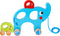 Tooky toy Olifant Houten Trekfiguur 18 maanden Blauw 3-delig