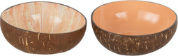J-Line bol Halve Kokosnoot Nuye - noot/verf - oranje - 2 stuks
