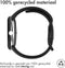 imoshion Siliconen bandje - Geschikt voor Google Pixel Watch / Watch 2 / Watch 3 (41 mm) - Maat S - Zwart