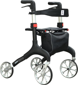 Qunn Rollator Manhattan - Lichtgewicht - Grote voorwielen - Zwart