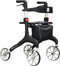 Qunn Rollator Manhattan - Lichtgewicht - Grote voorwielen - Zwart