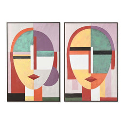 Schilderij Home ESPRIT Abstract Modern (2 Stuks)