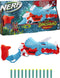 NERF DinoSquad Tricera-blast - Blaster - 3 darts tegelijk - Blauw/Rood (12 stuks)