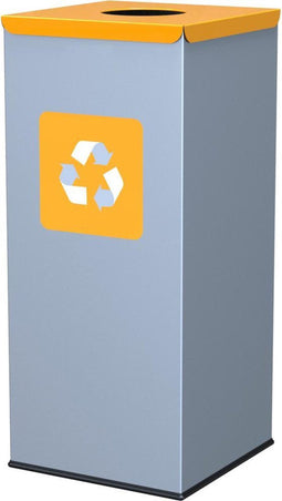 ALDA Eco - Square prullenbak 60L - Geel