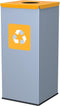 ALDA Eco - Square prullenbak 60L - Geel