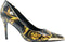 Versace Jeans Fondo Scarlett Dis. S50 - Dames Pump - Goudkleurige baroc lak print - Zwart/Goud - Maat 41
