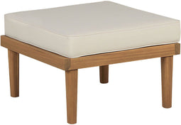 BARATTI - Tuin ottomaan - Lichtbeige - Acaciahout