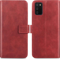 iMoshion Hoesje Geschikt voor Samsung Galaxy A02s Hoesje Met Pasjeshouder - iMoshion Luxe Bookcase - Rood