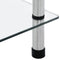 vidaXL - Kastje - 6-laags - 40x40x160 - cm - gehard - glas - transparant