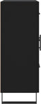 vidaXL - Dressoir - 69,5x34x90 - cm - bewerkt - hout - zwart