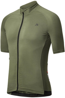 DANISH ENDURANCE Fietstrui M - Wielershirt - Korte Mouwen - Quick-Dry - Olijfgroen