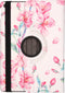 iMoshion Tablet Hoes Geschikt voor iPad 9 (2021) 9e generatie / iPad 7 (2019) 7e generatie / iPad 8 (2020) 8e generatie - iMoshion 360° Draaibare Design Bookcase - Wit /Blossom Watercolor White