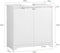 SoBuy BZR108-II-W - Wastafel Onderkast - Wit Houten Design - 60x30x60 cm