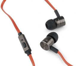 Gembird MHS-EP-LHR - In-ear oordopjes - Stereo met microfoon - Oranje Zwart