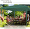 tectake® Paviljoen Barinas - Partytent 3x3 m - Waterdicht Zeildoek - Groen