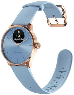 Withings ScanWatch Light - Smartwatch - Activiteiten volgen Hartslagmonitor - Roségoud Blauw