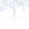vidaXL - Kunstkerstboom - met - verlichting - en - kerstballen - half - 180 - cm - wit